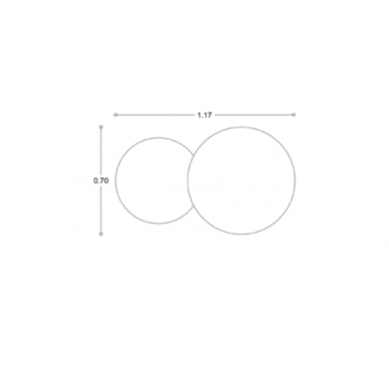 Κρεμαστός Καθρέπτης Double Eye 117X70 εκ. χωρίς Led